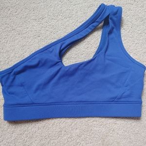 One strap sports bra